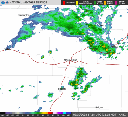 latest image of Albuquerque,NM. radar