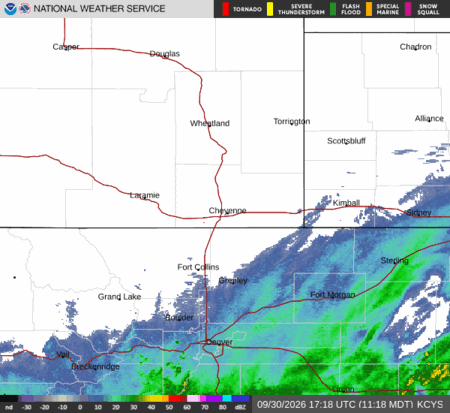 latest image of Cheyenne,WY. radar