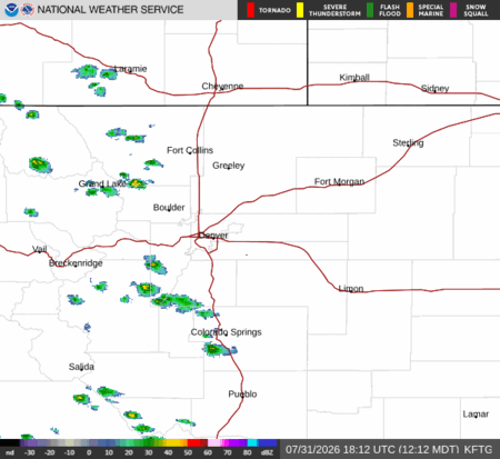 latest image of Denver,CO. radar