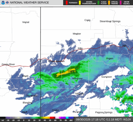 latest image of Grand Junction,CO. radar