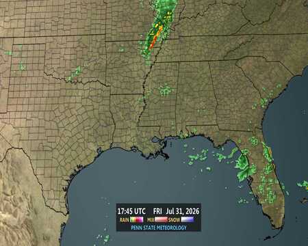 latest image of Southeast radar