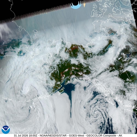 latest image of Alaska geocolor