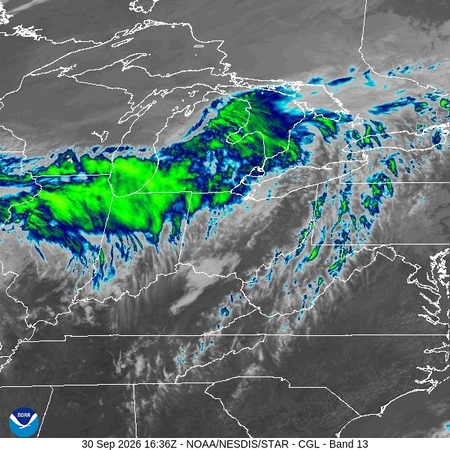 latest image of Central Great Lakes IR