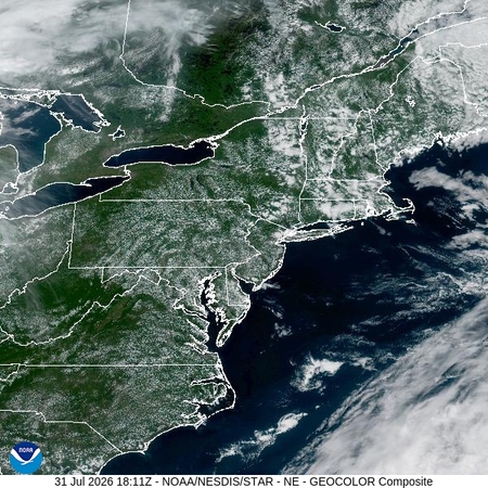 latest image of Northeast geocolor