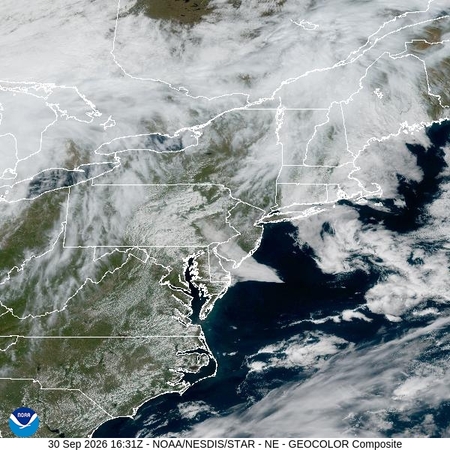 latest image of Northeast geocolor