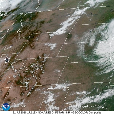 latest image of Northern Rockies geocolor