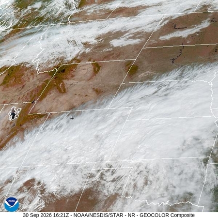 latest image of Northern Rockies geocolor