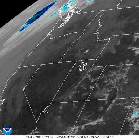 latest image of Pacific Northeast IR