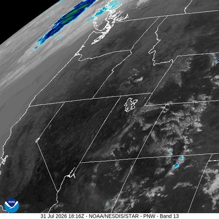 latest image of Pacific Northeast IR
