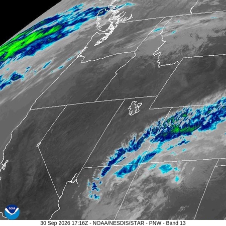 latest image of Pacific Northeast IR