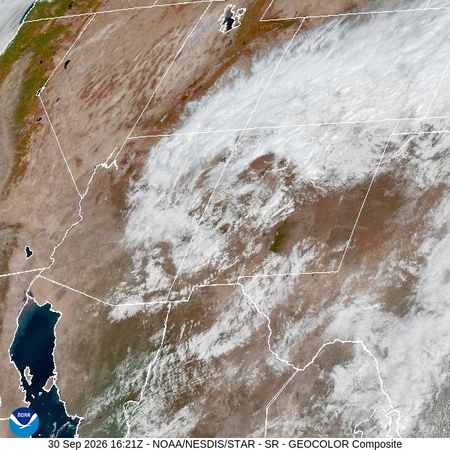 latest image of Southern Rockies geocolor