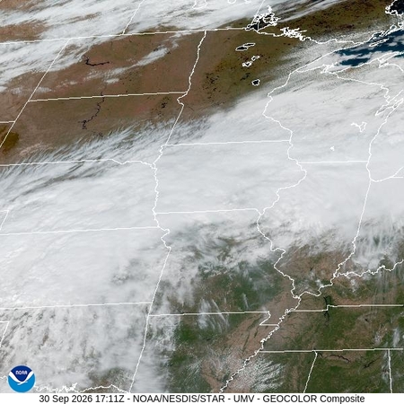 latest image of Upper Miss. Valley geocolor