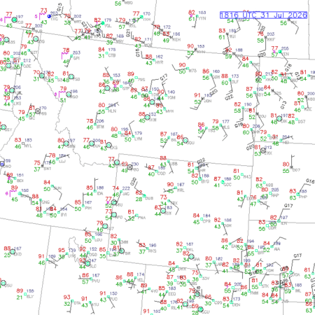 latest image of Cody,WY. obs