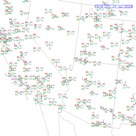 latest image of Las Vegas,NV. obs